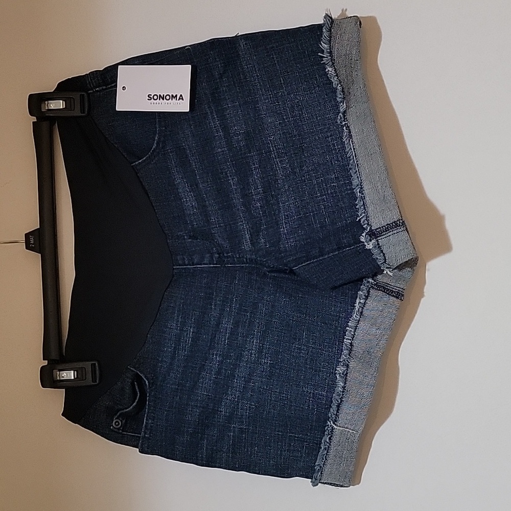 Sonoma maternity denim shorts